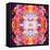 Mandala Ornament from Red Blooming Orchids, Conceptual Photographic Layer Work-Alaya Gadeh-Framed Stretched Canvas