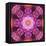 Mandala Ornament from Red Blooming Orchids, Conceptual Photographic Layer Work-Alaya Gadeh-Framed Stretched Canvas