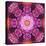 Mandala Ornament from Red Blooming Orchids, Conceptual Photographic Layer Work-Alaya Gadeh-Stretched Canvas