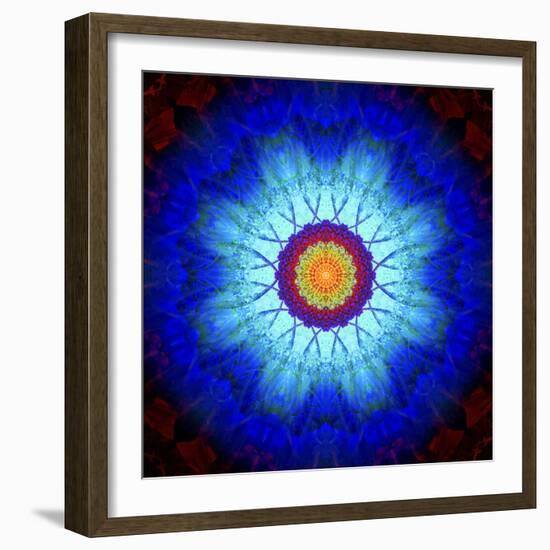 Mandala Ornament of Flowers, Composing-Alaya Gadeh-Framed Photographic Print