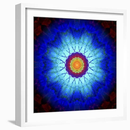 Mandala Ornament of Flowers, Composing-Alaya Gadeh-Framed Photographic Print