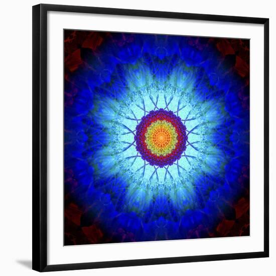 Mandala Ornament of Flowers, Composing-Alaya Gadeh-Framed Photographic Print