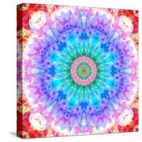 Mandala Ornament of Flowers, Composing-Alaya Gadeh-Stretched Canvas