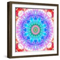 Mandala Ornament of Flowers, Composing-Alaya Gadeh-Framed Photographic Print