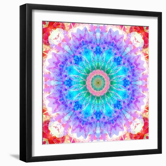 Mandala Ornament of Flowers, Composing-Alaya Gadeh-Framed Photographic Print