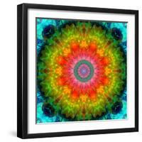 Mandala Ornament of Flowers, Composing-Alaya Gadeh-Framed Photographic Print