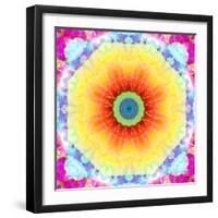 Mandala Ornament of Flowers, Composing-Alaya Gadeh-Framed Photographic Print