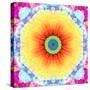 Mandala Ornament of Flowers, Composing-Alaya Gadeh-Stretched Canvas