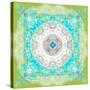 Mandala Ornament of Flowers, Composing-Alaya Gadeh-Stretched Canvas