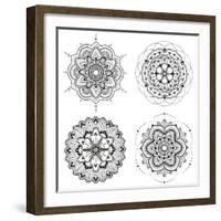 Mandala Set-Lullis-Framed Art Print