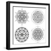 Mandala Set-Lullis-Framed Art Print