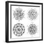 Mandala Set-Lullis-Framed Art Print