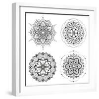 Mandala Set-Lullis-Framed Art Print