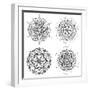 Mandala Set-Lullis-Framed Art Print