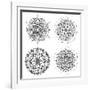 Mandala Set-Lullis-Framed Art Print