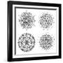 Mandala Set-Lullis-Framed Art Print