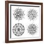 Mandala Set-Lullis-Framed Art Print