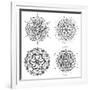 Mandala Set-Lullis-Framed Art Print