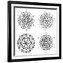 Mandala Set-Lullis-Framed Art Print