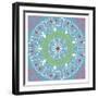 Mandala Wine-Jace Grey-Framed Art Print