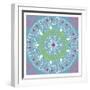 Mandala Wine-Jace Grey-Framed Art Print