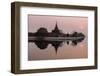 Mandalay City Fort and Palace Reflected in the Moat Surrrounding the Compound at Sunset-Stephen Studd-Framed Photographic Print