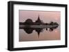 Mandalay City Fort and Palace Reflected in the Moat Surrrounding the Compound at Sunset-Stephen Studd-Framed Photographic Print