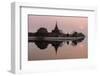 Mandalay City Fort and Palace Reflected in the Moat Surrrounding the Compound at Sunset-Stephen Studd-Framed Photographic Print