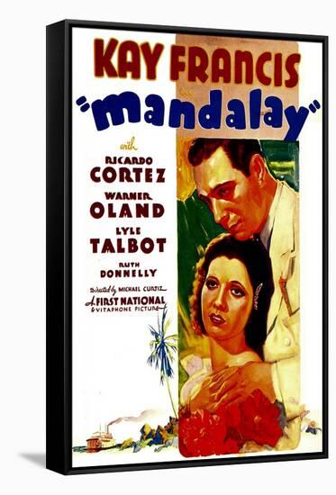 Mandalay, Kay Francis, Ricardo Cortez, 1934-null-Framed Stretched Canvas