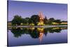 Mandalay, Myanmar at the Palace Wall and Moat-Sean Pavone-Stretched Canvas