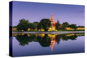 Mandalay, Myanmar at the Palace Wall and Moat-Sean Pavone-Stretched Canvas