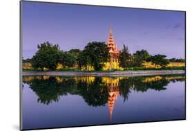 Mandalay, Myanmar at the Palace Wall and Moat-Sean Pavone-Mounted Photographic Print