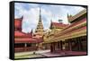 Mandalay Palace, Myanmar.-Michele Niles-Framed Stretched Canvas