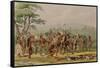 Mandan Archery Contest, circa 1832-George Catlin-Framed Stretched Canvas