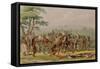 Mandan Archery Contest, circa 1832-George Catlin-Framed Stretched Canvas