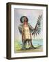 Mandan Indian Ha-Na-Tah-Muah (Wolf Chief)-George Catlin-Framed Giclee Print