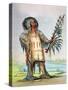 Mandan Indian Ha-Na-Tah-Muah (Wolf Chief)-George Catlin-Stretched Canvas