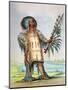 Mandan Indian Ha-Na-Tah-Muah (Wolf Chief)-George Catlin-Mounted Giclee Print