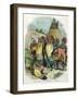 Mandan Indians, with Medicine Man in Bear Skin, C1875-null-Framed Giclee Print