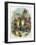 Mandan Indians, with Medicine Man in Bear Skin, C1875-null-Framed Giclee Print