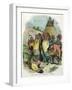 Mandan Indians, with Medicine Man in Bear Skin, C1875-null-Framed Giclee Print