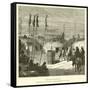 Mandan Village, North America-null-Framed Stretched Canvas