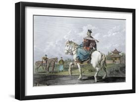 Mandarin Bearing a Letter from the Emperor of China, Engraved by Wilson, Pub.G. Nicol, 1796-William Alexander-Framed Premium Giclee Print