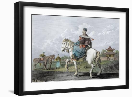 Mandarin Bearing a Letter from the Emperor of China, Engraved by Wilson, Pub.G. Nicol, 1796-William Alexander-Framed Giclee Print