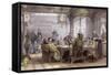 Mandarin Dinner Party-Thomas Allom-Framed Stretched Canvas