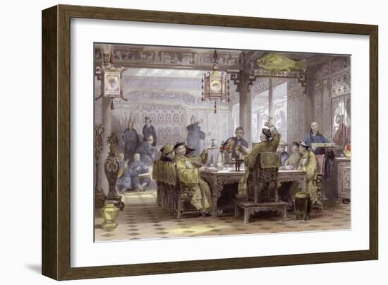 Mandarin Dinner Party-Thomas Allom-Framed Art Print