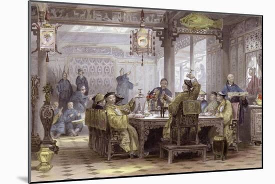 Mandarin Dinner Party-Thomas Allom-Mounted Art Print