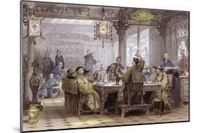 Mandarin Dinner Party-Thomas Allom-Mounted Art Print