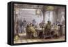 Mandarin Dinner Party-Thomas Allom-Framed Stretched Canvas