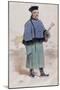 Mandarin in a Fur Trimmed Coat with Fan, C.1860-Stop-Mounted Giclee Print